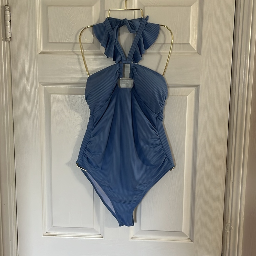 East Elegant baby blue one piece - Picture 3 of 5